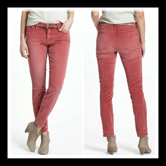 Anthropologie Denim - Anthropologie Pilcro STET skinny cords zip ankle